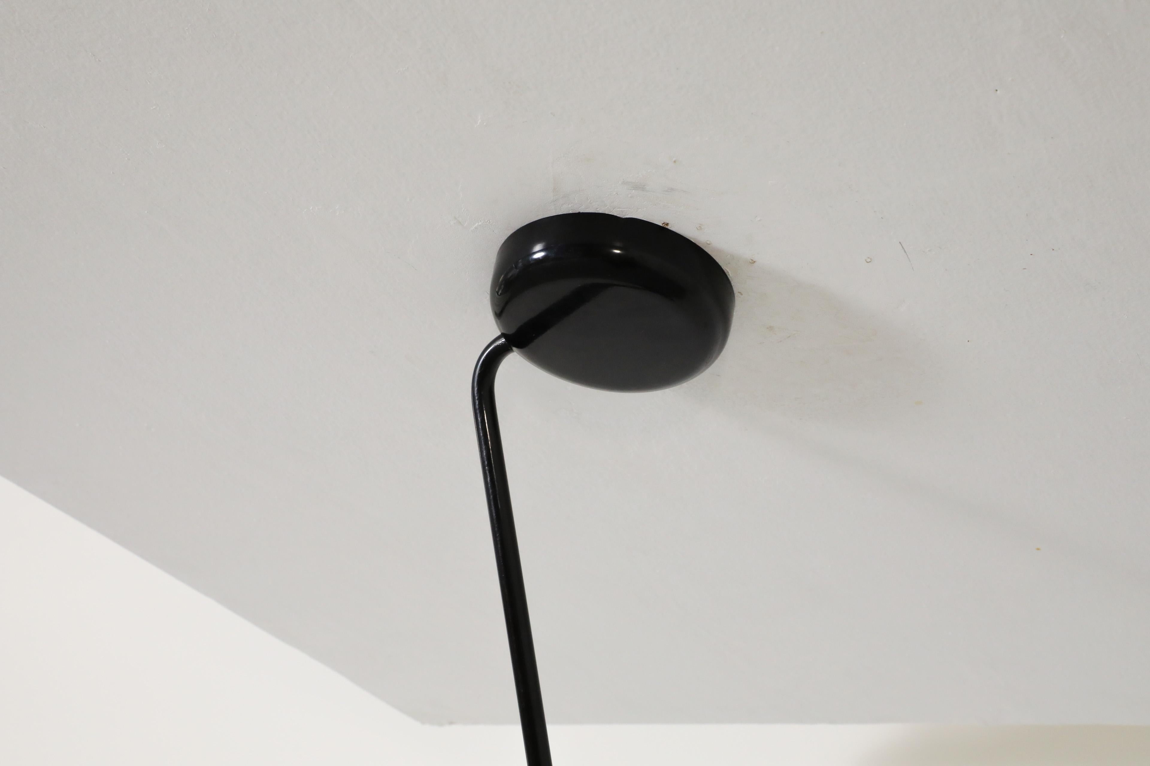 MOD Black Ceiling Lamp in the style of Tommaso Cimini for Lumina, 1984 For Sale 3