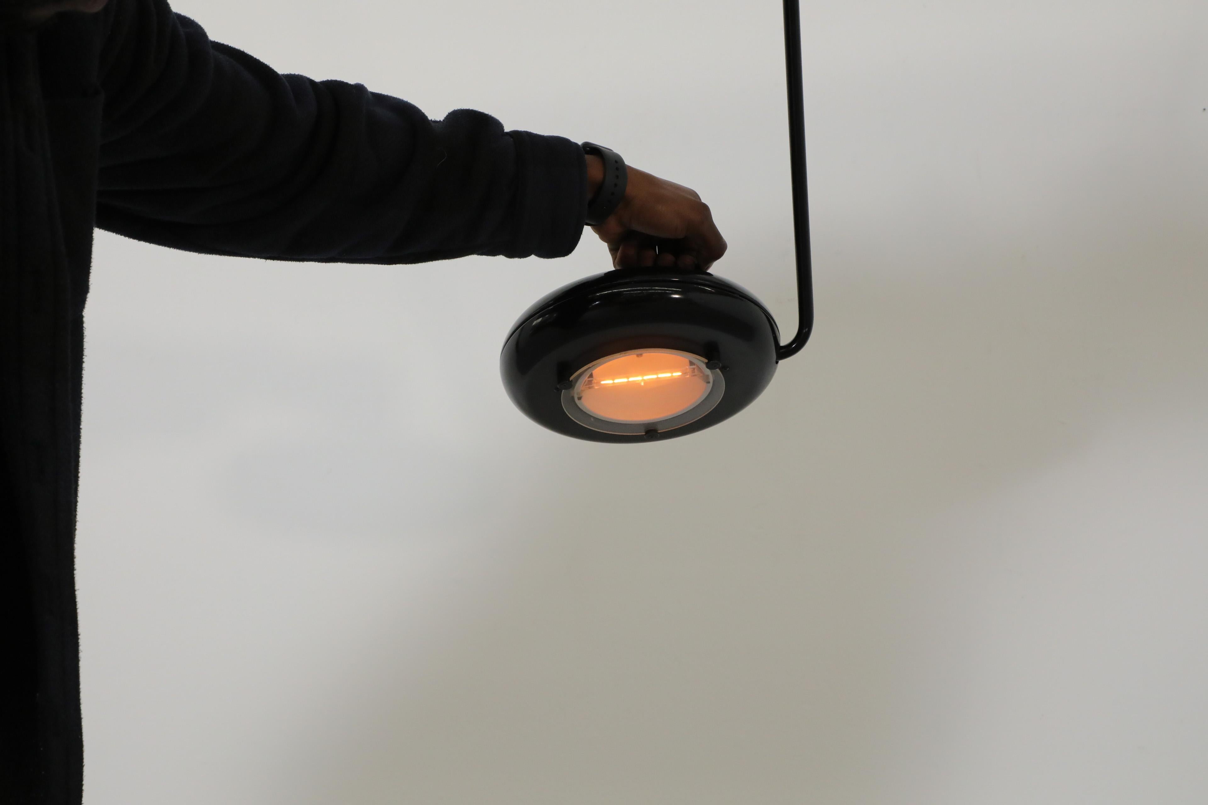 Plafonnier MOD noir dans le style de Tommaso Cimini pour Lumina, 1984 en vente 6
