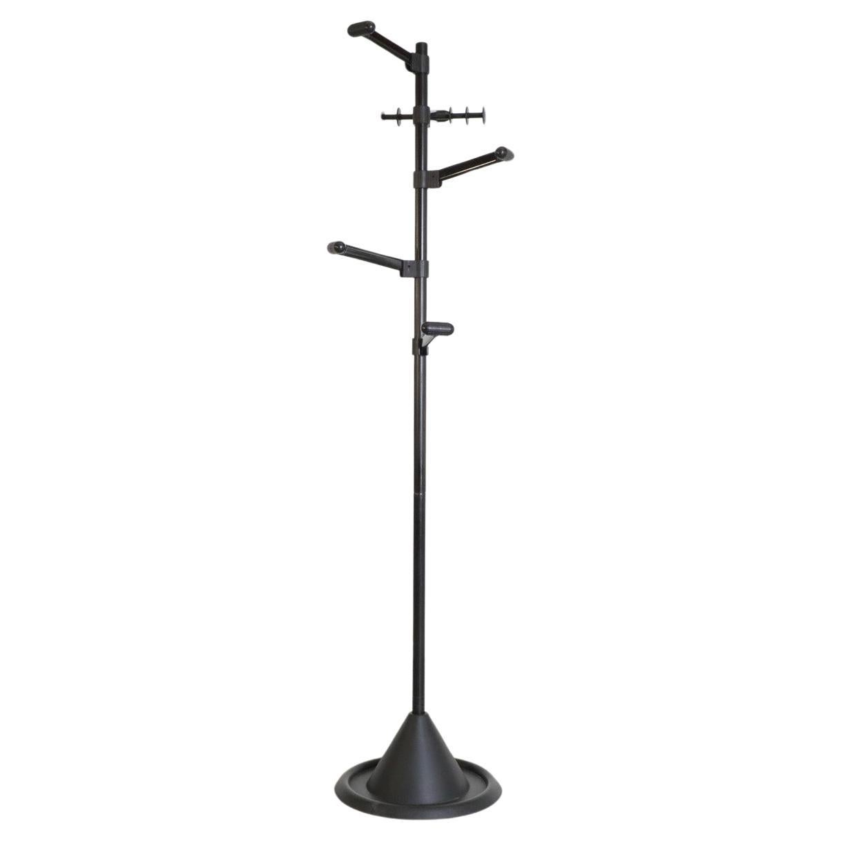 MOD Black Coat Tree with Adjustable Hooks