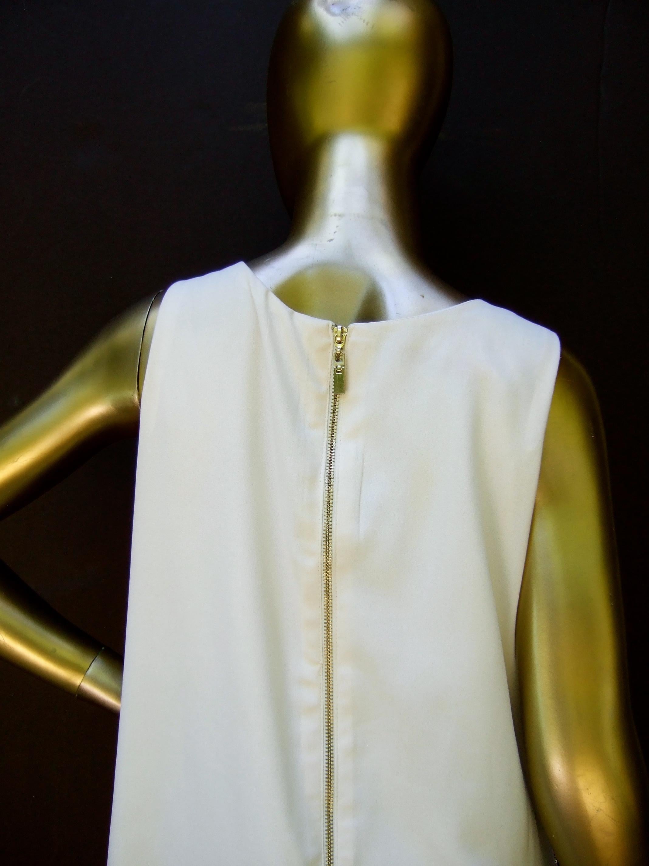  Mod Bold Sequined & Beaded Sleeveless Sheath Dress Designed by Harper 21st c For Sale 10