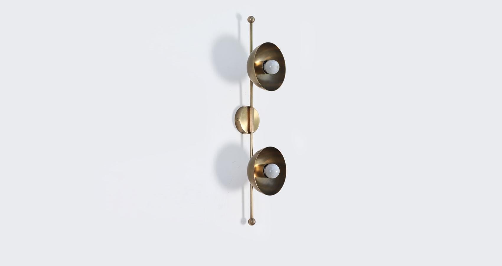 Aplique Dos Cúpula Latón Mod by Lamp Shaper Otro en venta