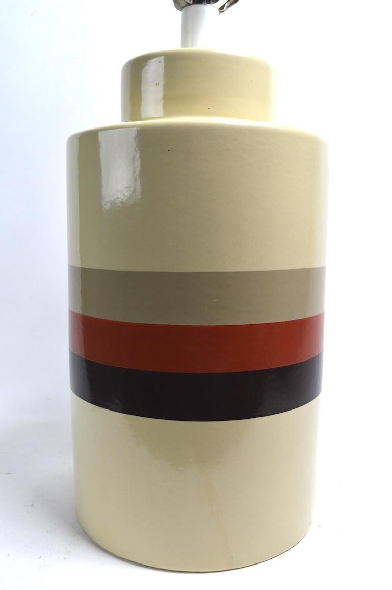 Mid-Century Modern Mod Ceramic Lamp by Philmar Sandel