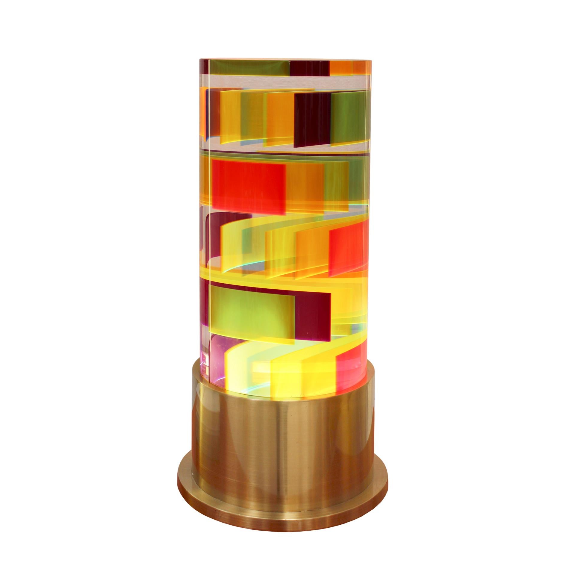 Brass Mod Dna Italian Table Lamp Designed by Superego Studio For Sale