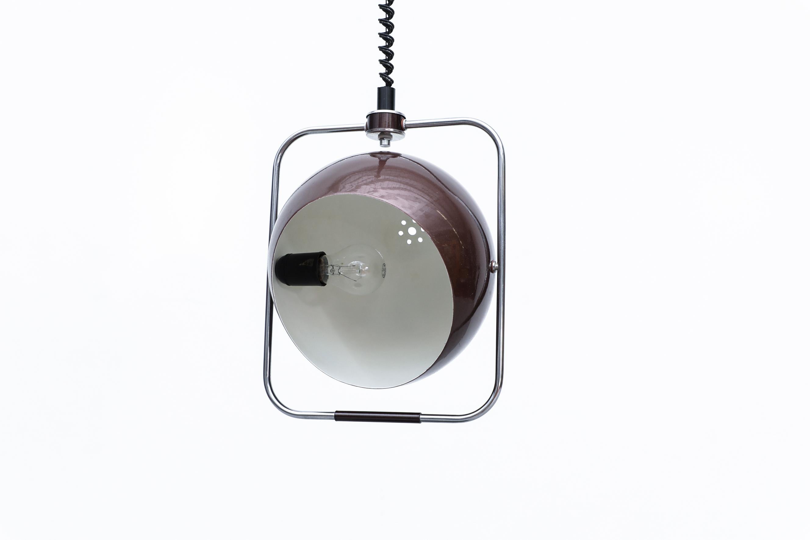 MOD Maroon Metallic Gepo Globe Pendant w/ Adjustable Height & Angle For Sale 6