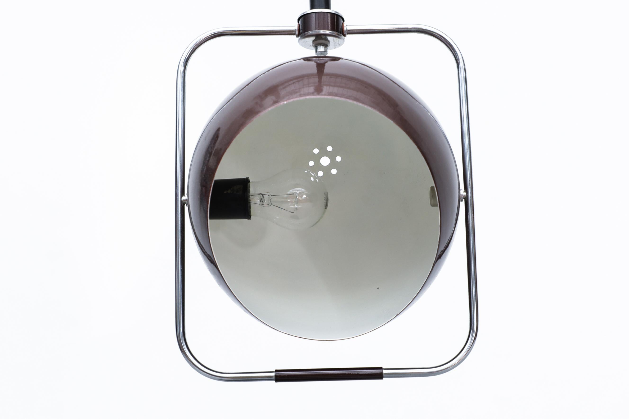 MOD Maroon Metallic Gepo Globe Pendant w/ Adjustable Height & Angle For Sale 7