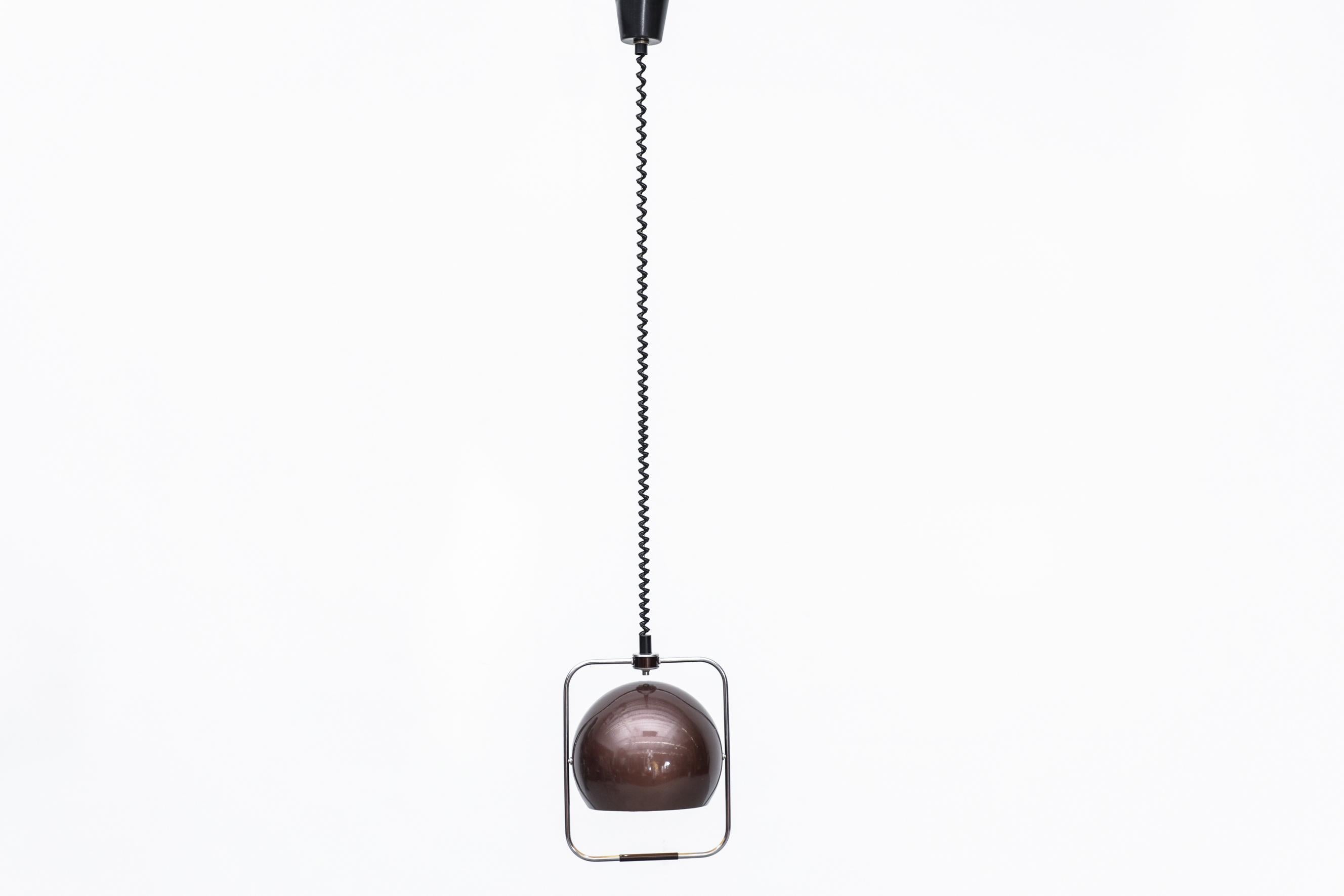 MOD Maroon Metallic Gepo Globe Pendant w/ Adjustable Height & Angle For Sale 1