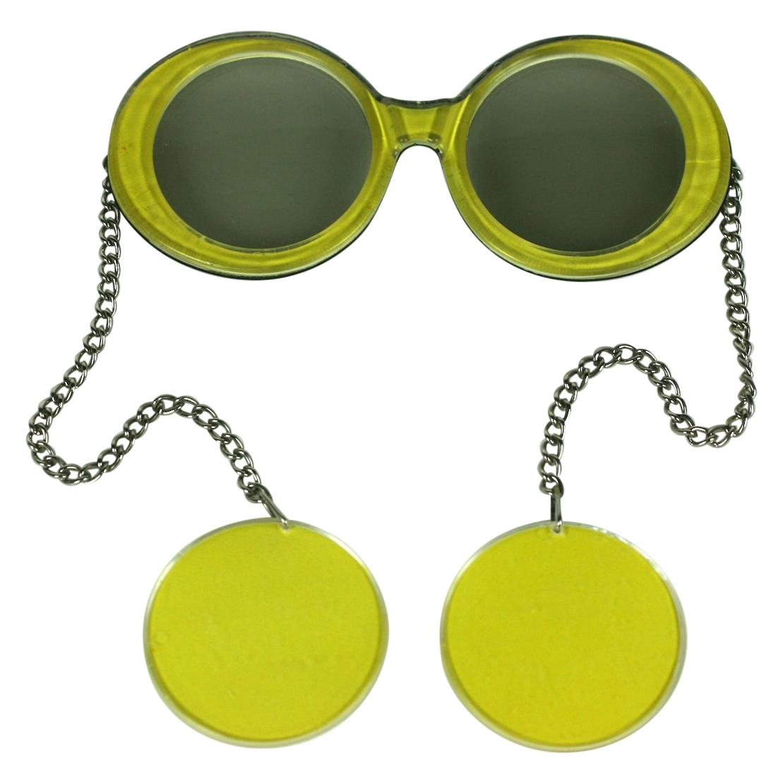 Mod Glasses and Earrings Combo For Sale