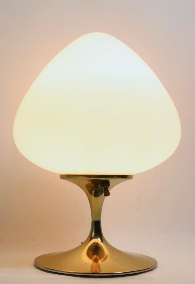 20th Century Mod Gold Base Table Lamp by Bill Curry