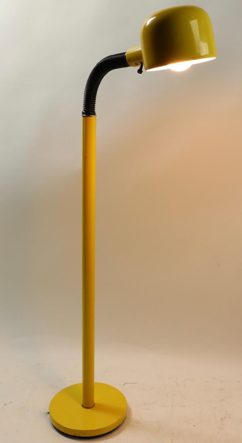 mid century gooseneck floor lamp