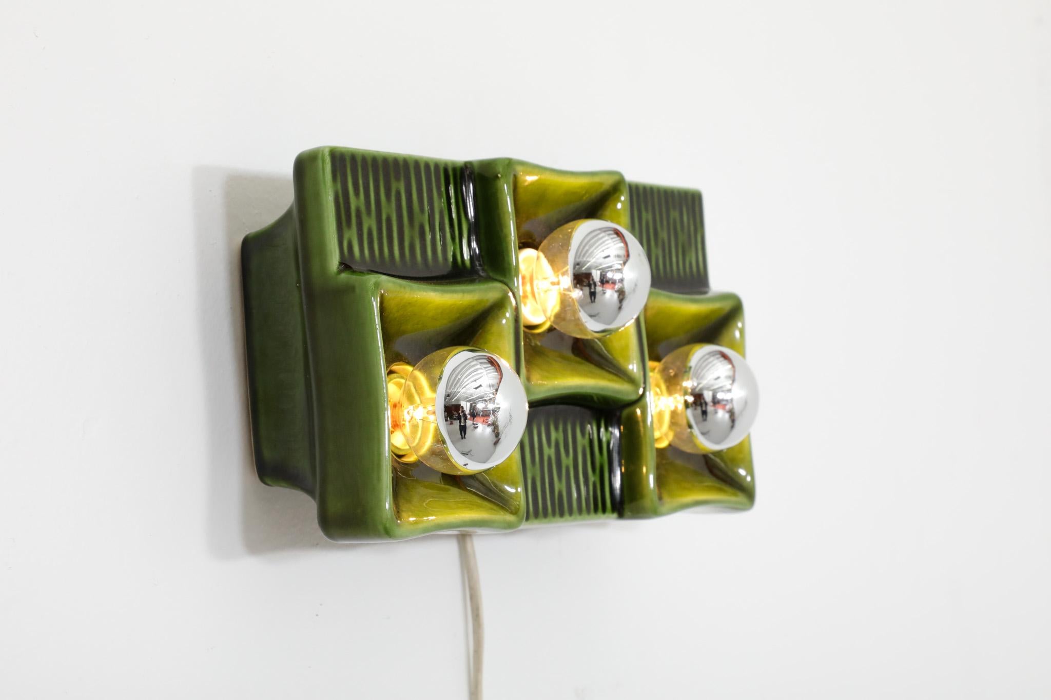 MOD Green Ceramic Wall Mount Sconce 3