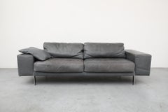 MOD Graues Ledersofa von Molinari