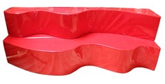 Mod Italian Vinyl Superonda Modular Sofa by Andrea Branzi for Poltrovna