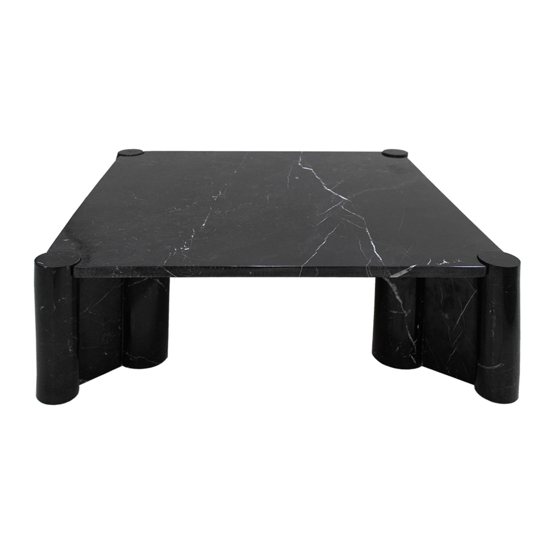 Jumbo coffee table designed by Gae Aulenti (Italy, 1927-1972) for Knoll. Made in Marquina marble.

Gae Aulenti (1927-2012) was one of the few Italian women to rise to prominence in architecture and design in the postwar years. Her work includes