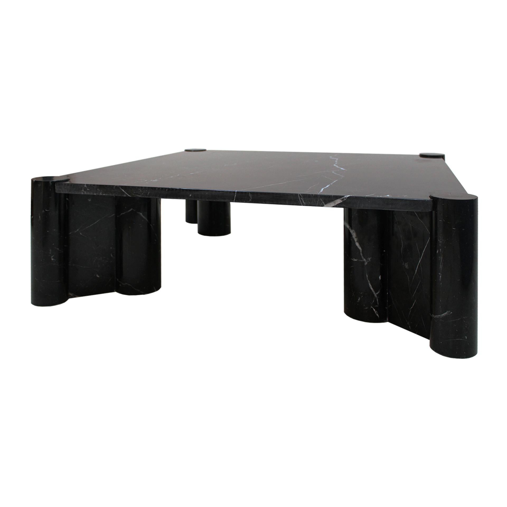 Gae Aulenti for Knoll Made of Black Marble Italian Square Coffee Table 