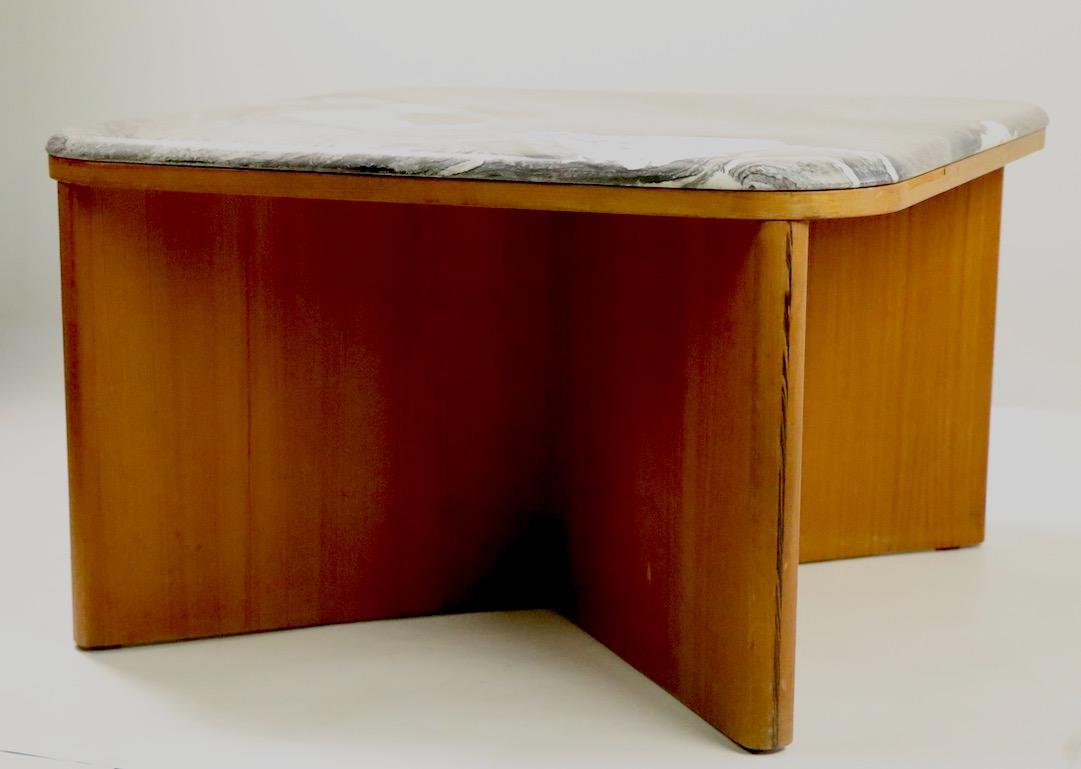 Mod Marble-Top End Table by Bendixen 1