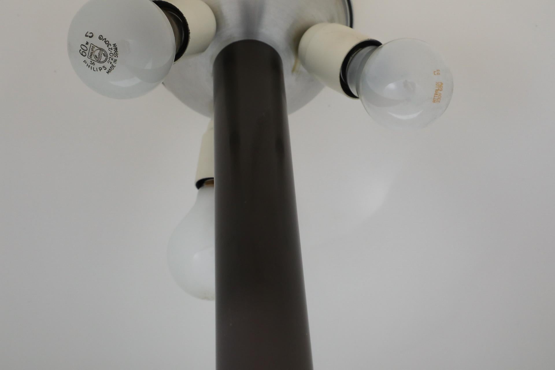 20th Century Mod Mid-Century Floor Lamp with Plexi Mushroom Shade by Dijkstra