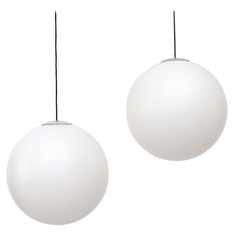 MOD Midcentury Extra Large Acrylic Globe Pendant Light at 1stDibs