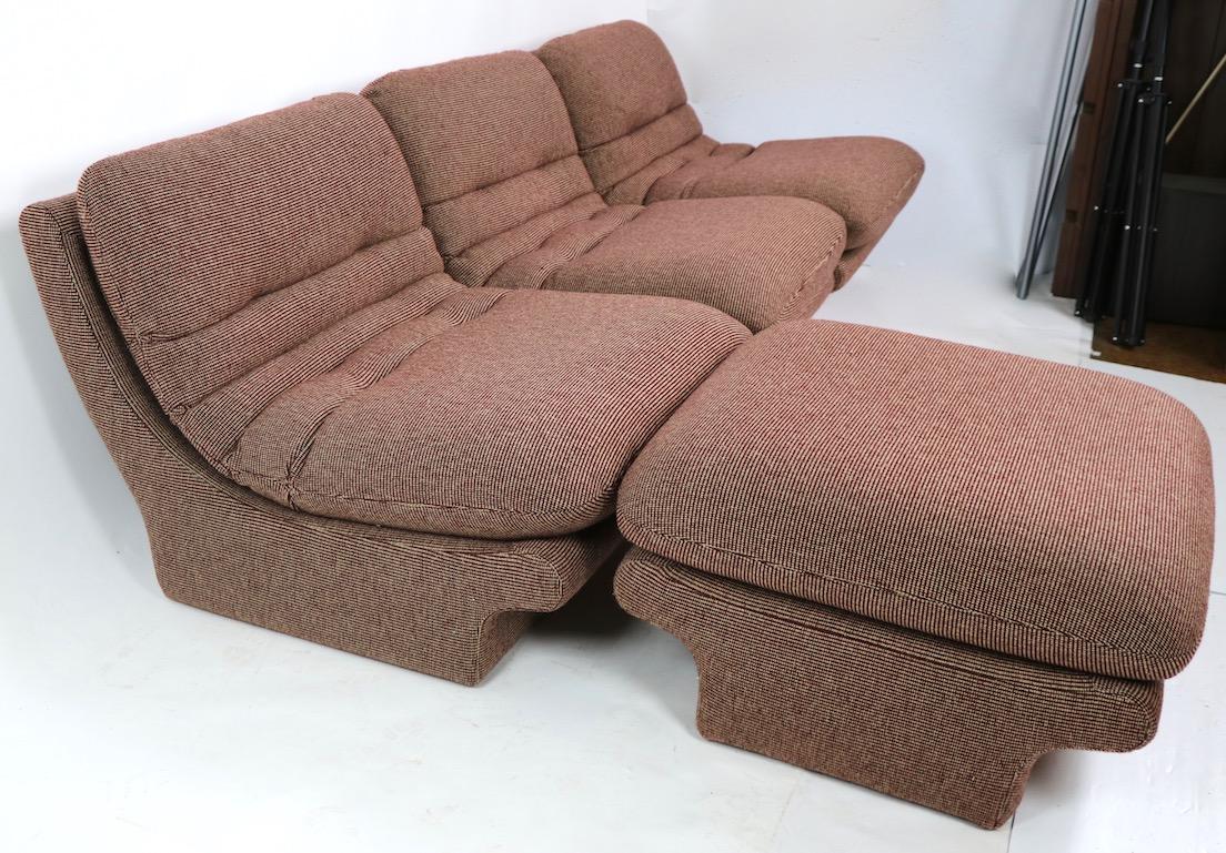 Mod Modular Sectional Sofa attributed to Milo Baughman 5