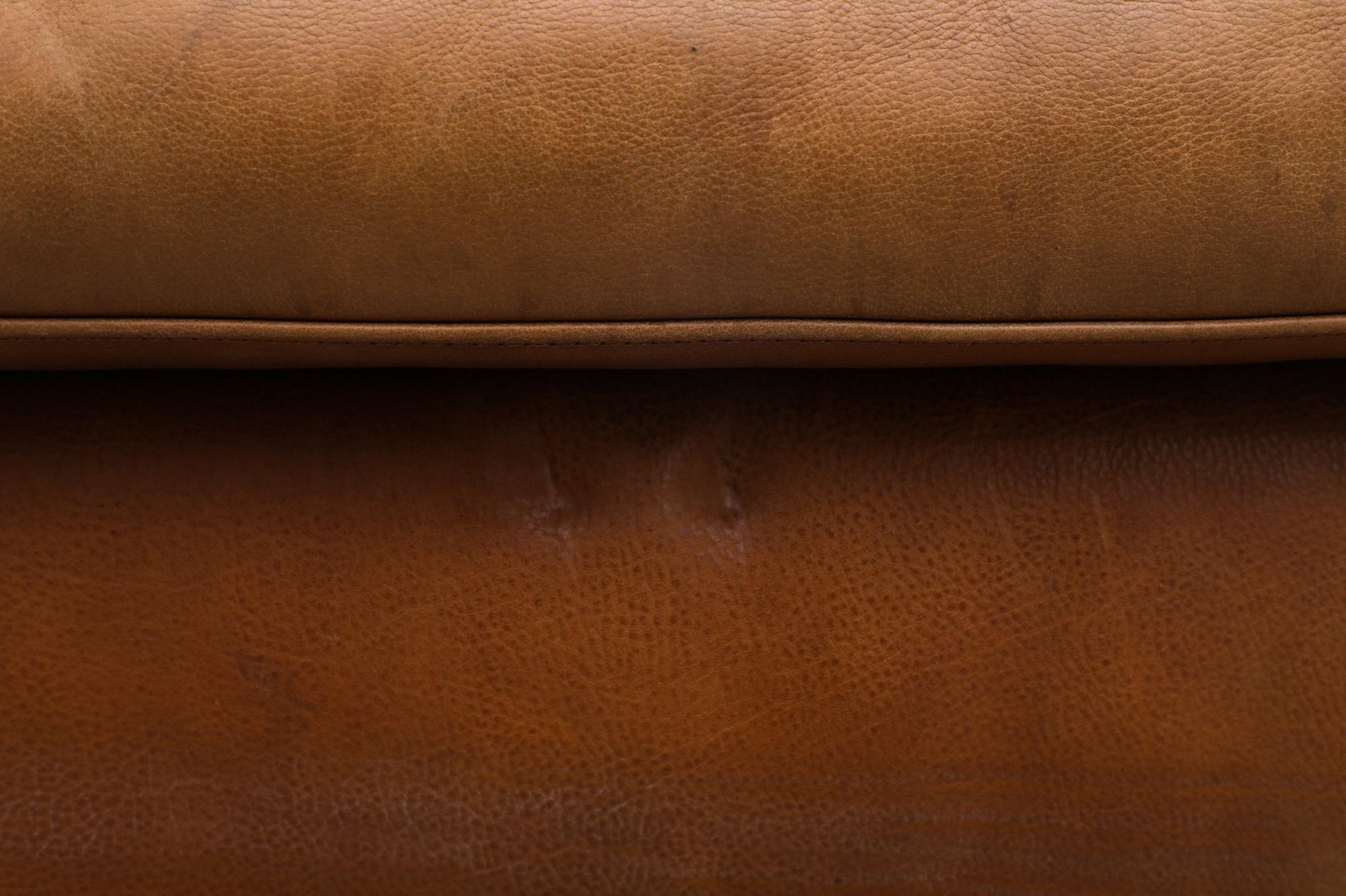MOD Molinari Inspired 3 seater Cognac Leather Sofa 13