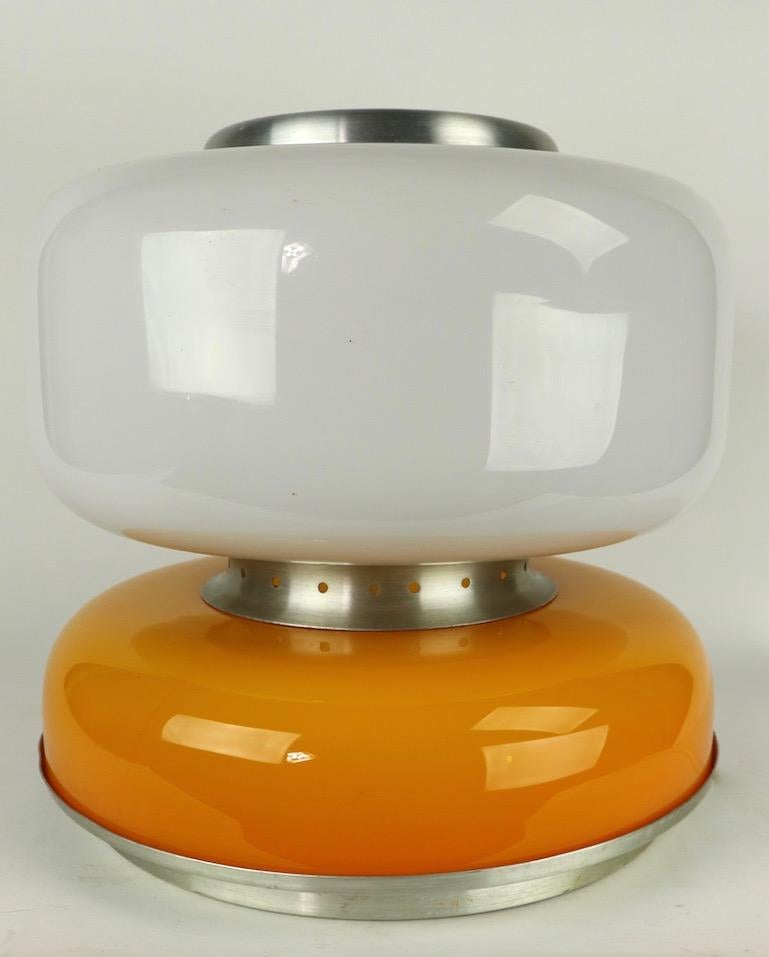 Italian Mod Murano Glass Table Lamp Attributed to Carlo Nason for Mazzega