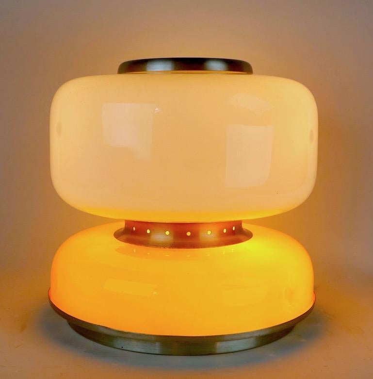 20th Century Mod Murano Glass Table Lamp Attributed to Carlo Nason for Mazzega