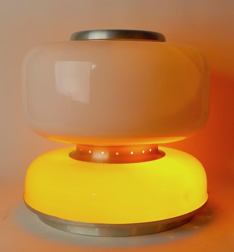 Mod Murano Glass Table Lamp Attributed to Carlo Nason for Mazzega 2
