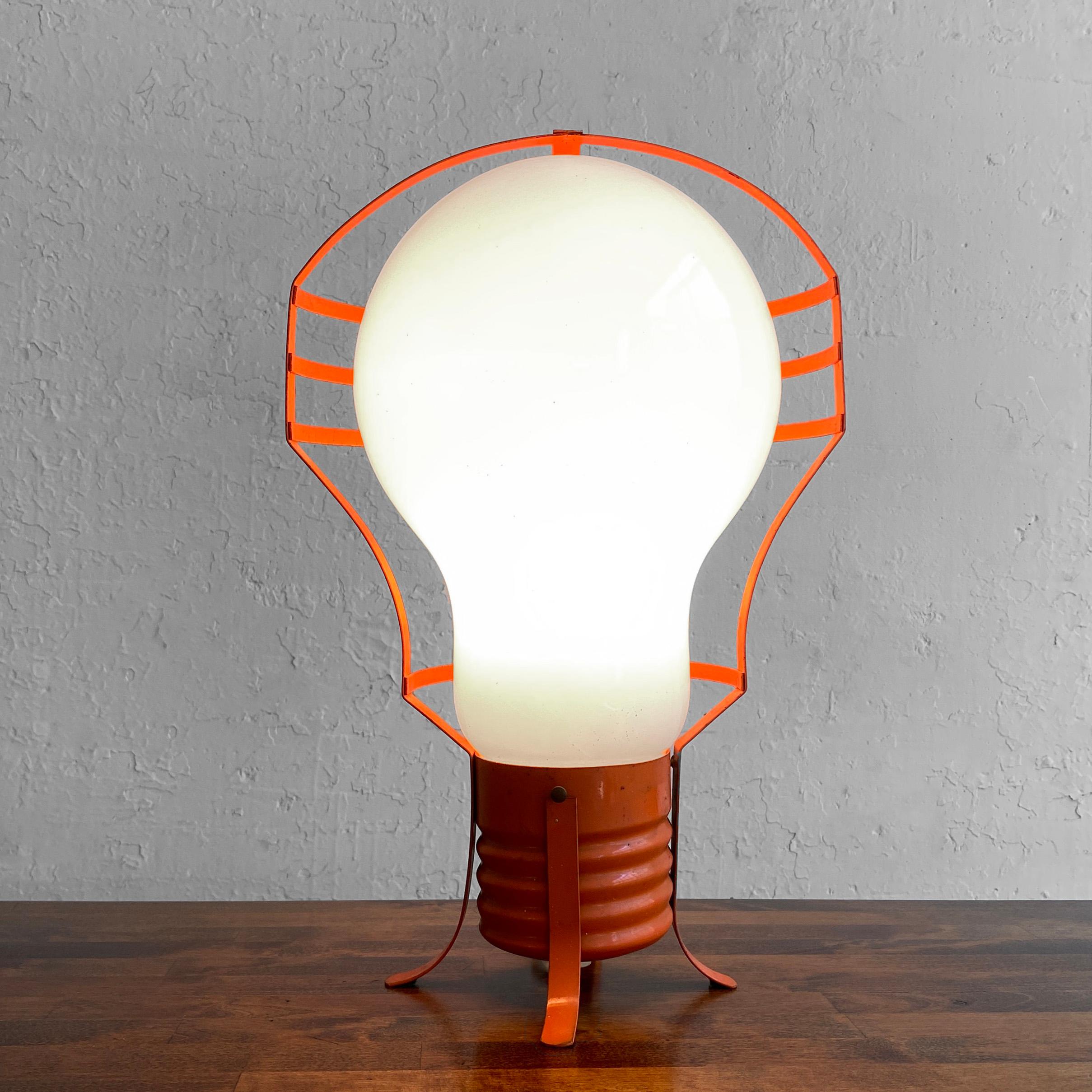 Mid-Century Modern Mod Oversized Pop Art Bulb Table Lamp For Sale