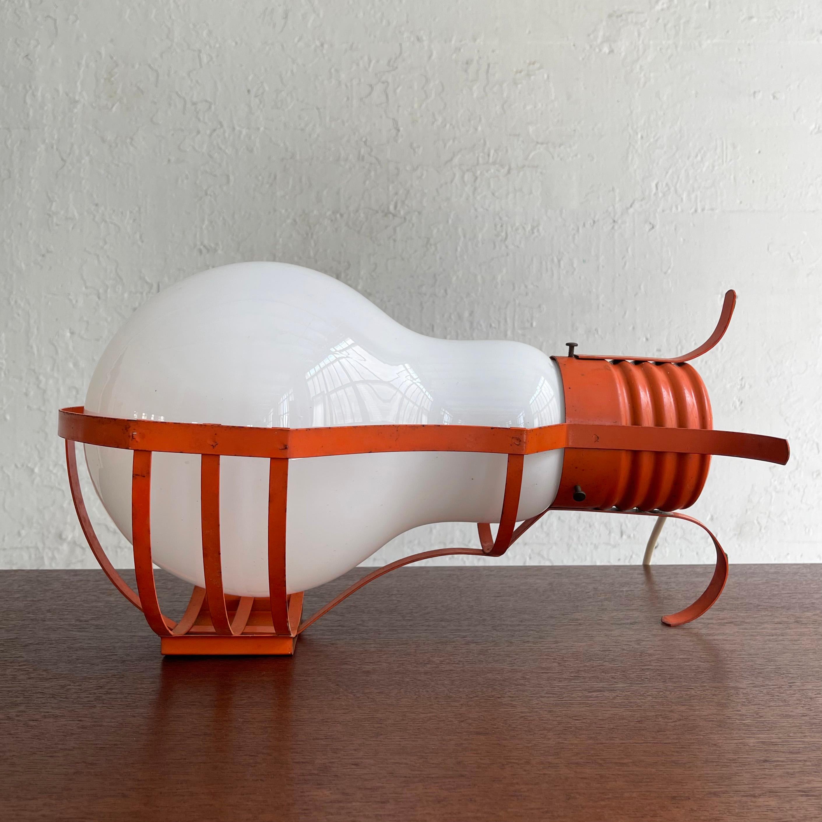 Italian Mod Oversized Pop Art Bulb Table Lamp For Sale