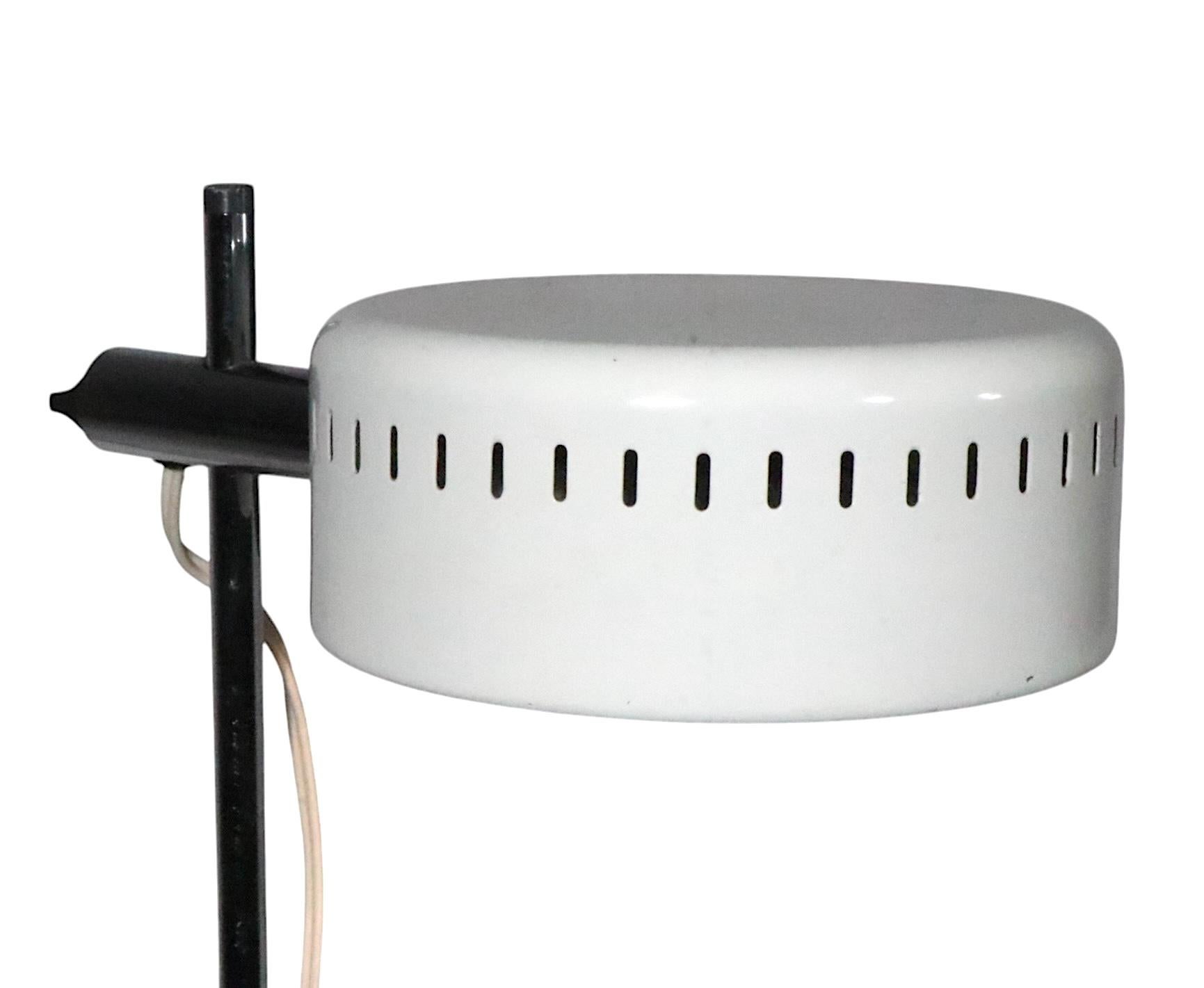 Mod Space Age Mid Century Adjustable TIK Desk Lamp by Robert Sonneman c. 1970's 12