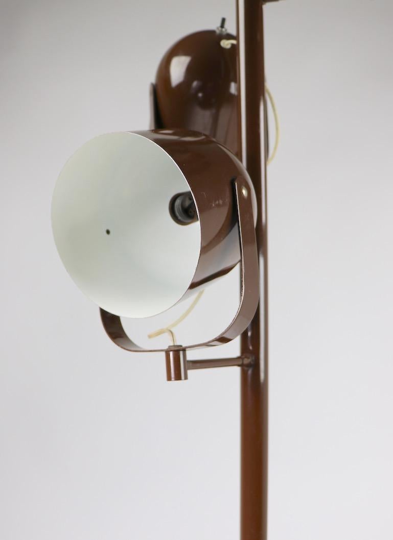 Post-Modern Mod Three-Light Floor Lamp Designed by Gerald Thurston for Lightolier