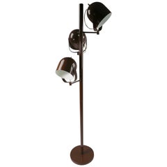 Mod Three-Light Floor Lamp Designed by Gerald Thurston for Lightolier