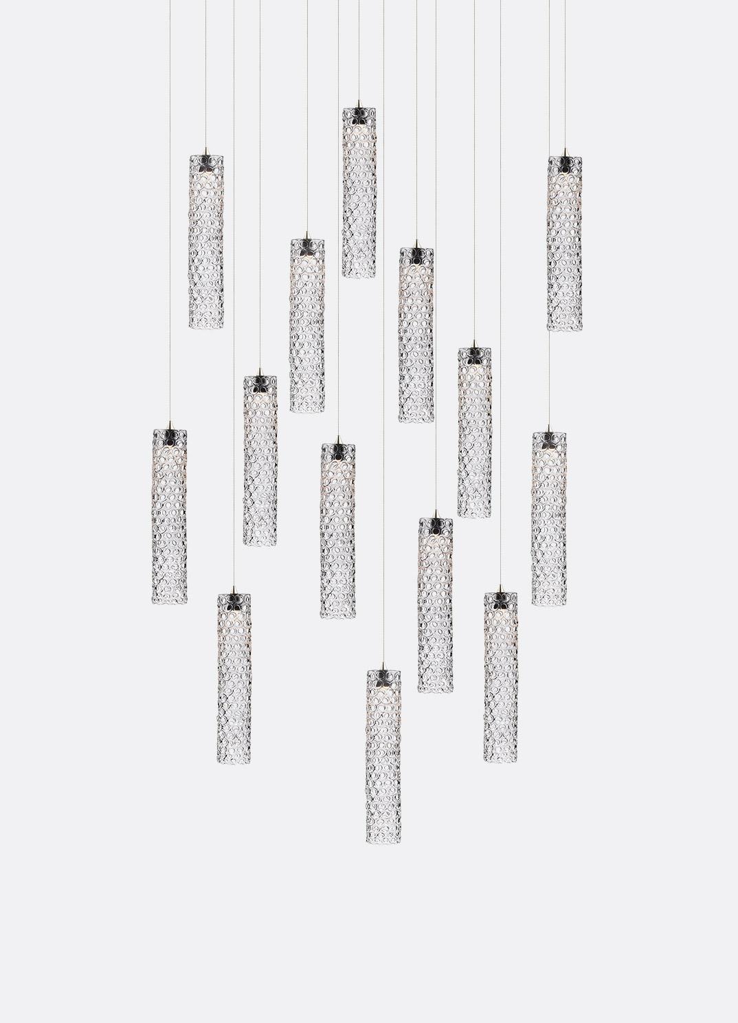 Mod Tube 14, Lámpara colgante de cristal soplado para comedor by Shakuff Estadounidense en venta