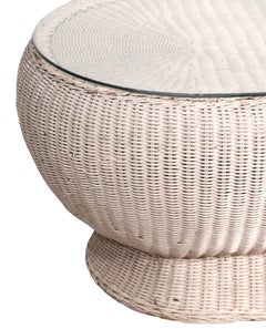 Mod Wicker Coffee Table in the style of Eero Aarino