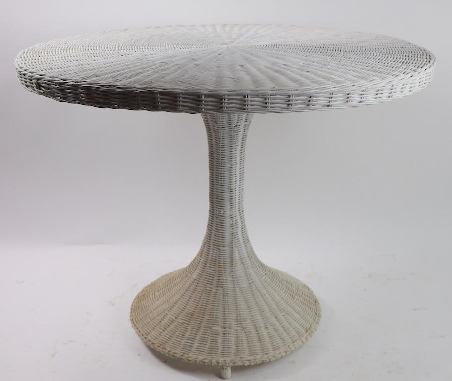 wicker table base