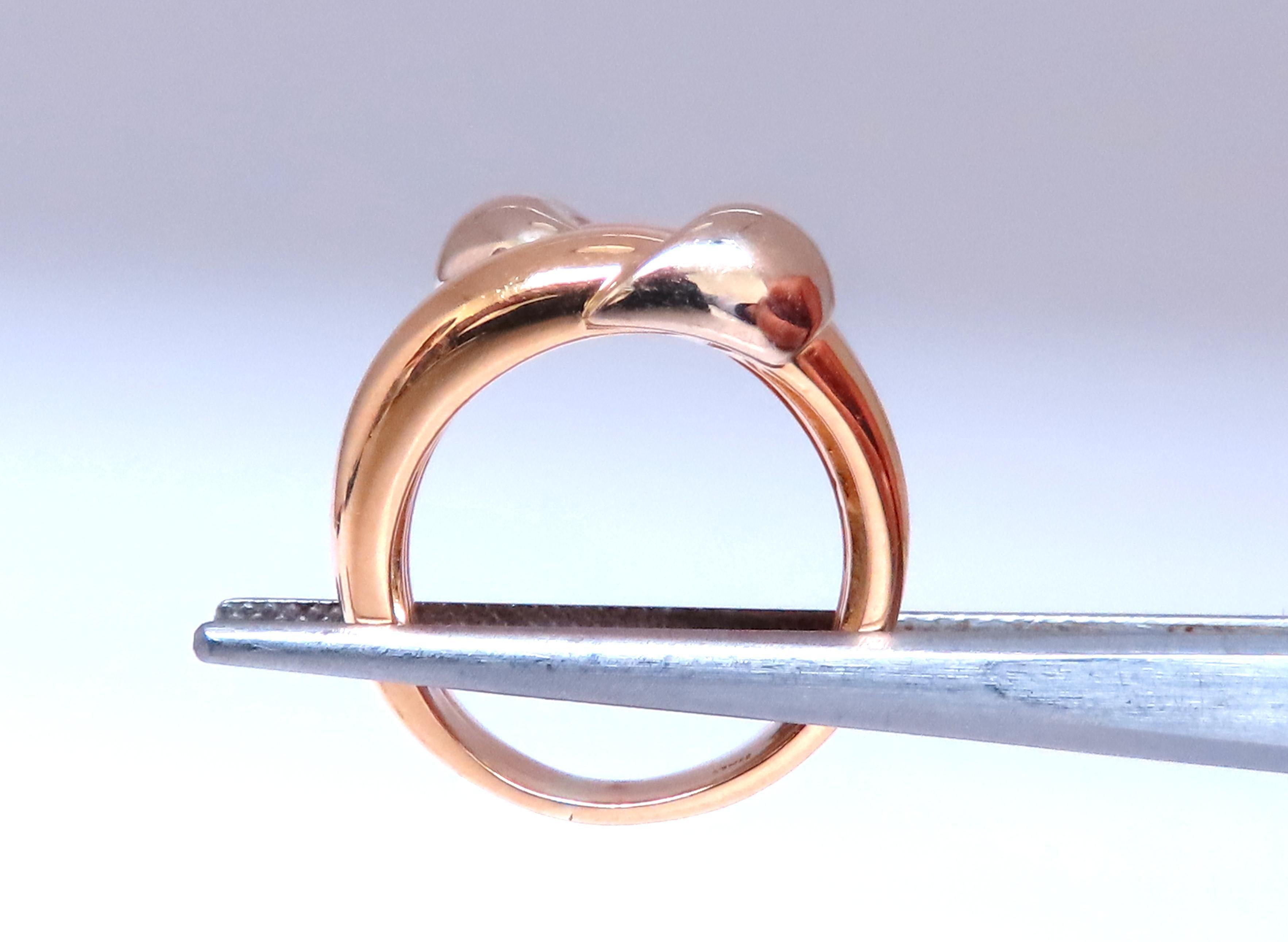 Contemporary Mod Wrap Love Crest Ring 18kt Gold 12543 For Sale