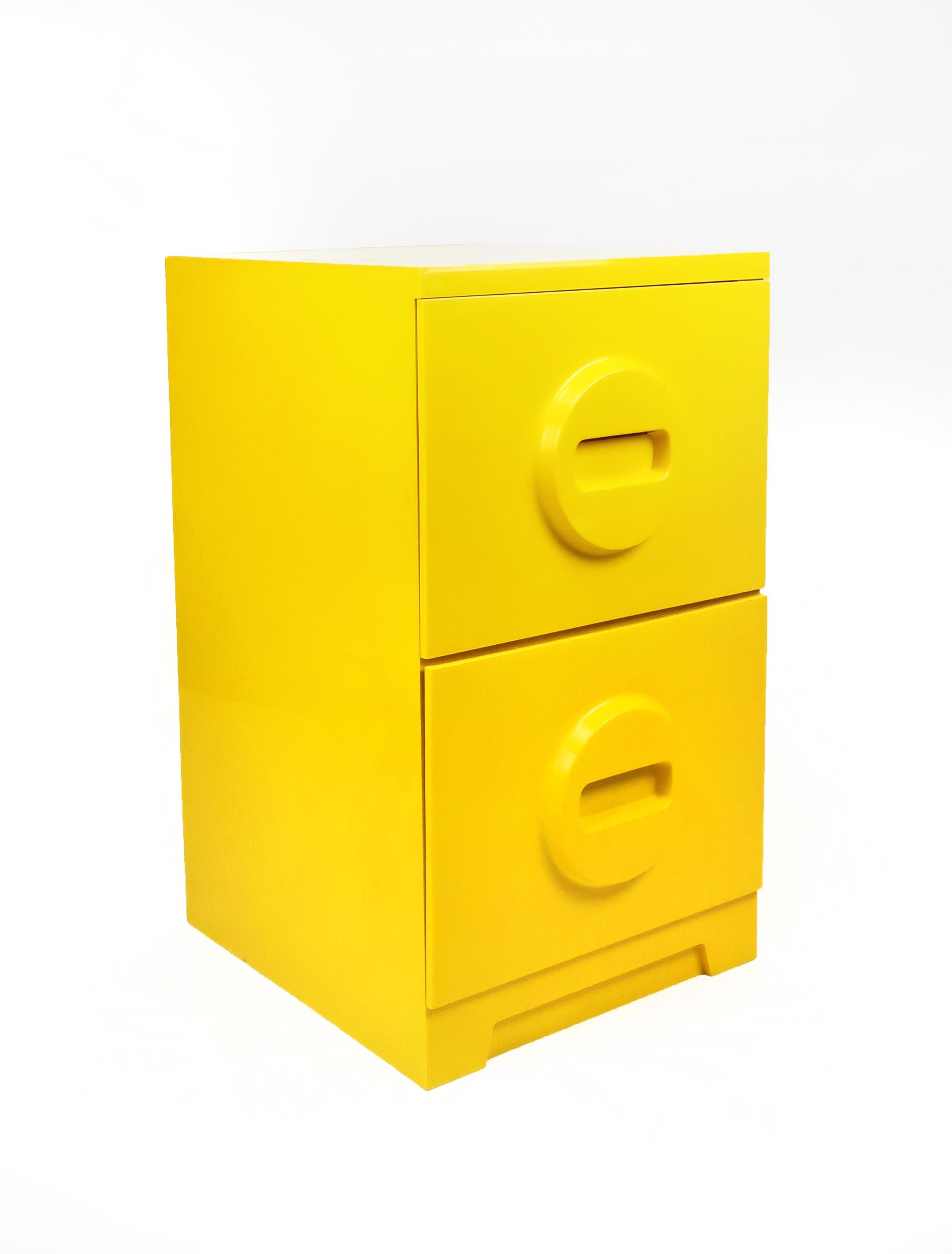 Mod Yellow Plastic AkroMils Filing For Sale at 1stDibs