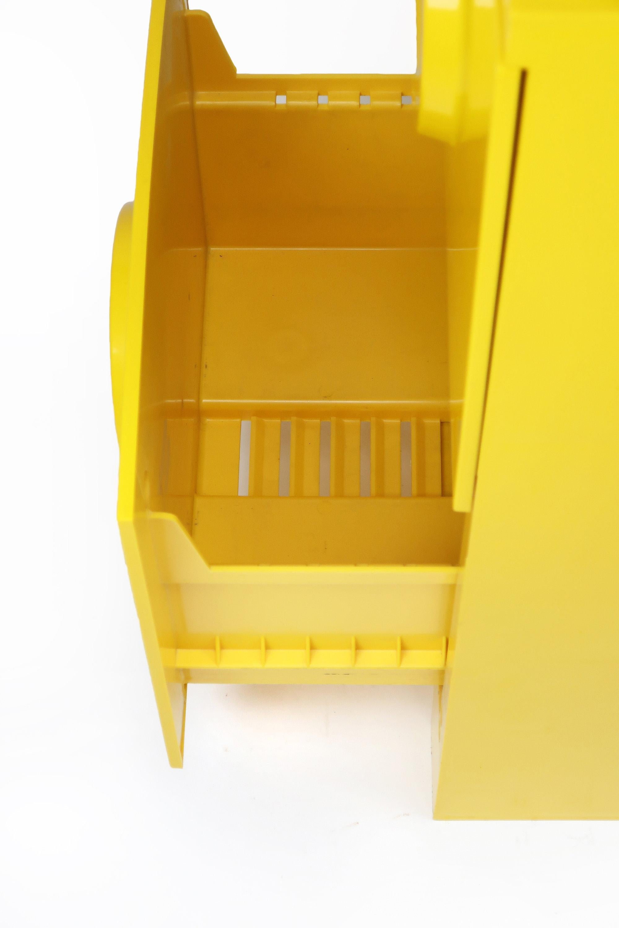 20th Century Mod Yellow Plastic Akro-Mils Filing Cabinet