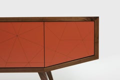 Modca - Vintage-style American walnut buffet