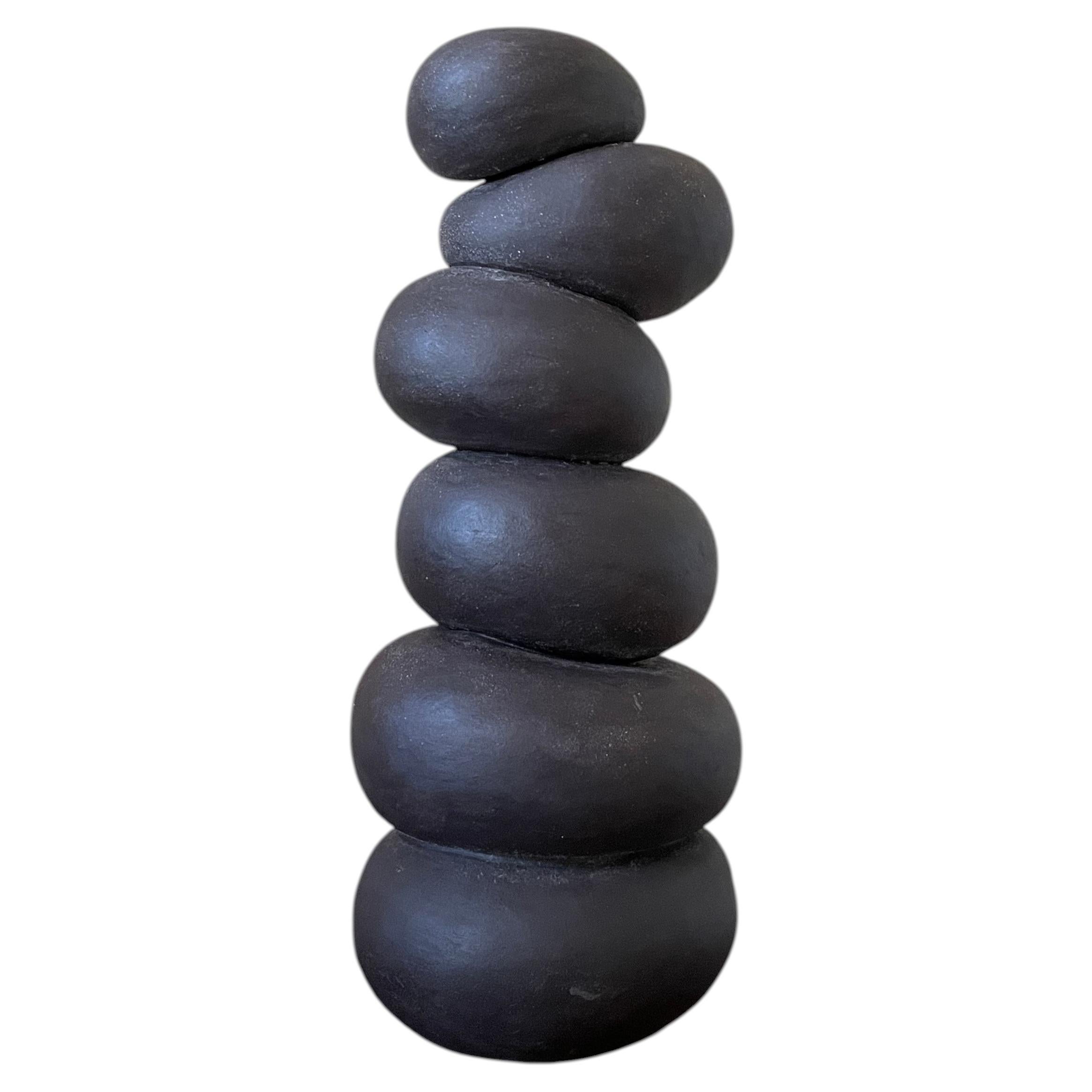 Modder Stacked Miracles Ceramic Sculpture by Françoise Jeffrey