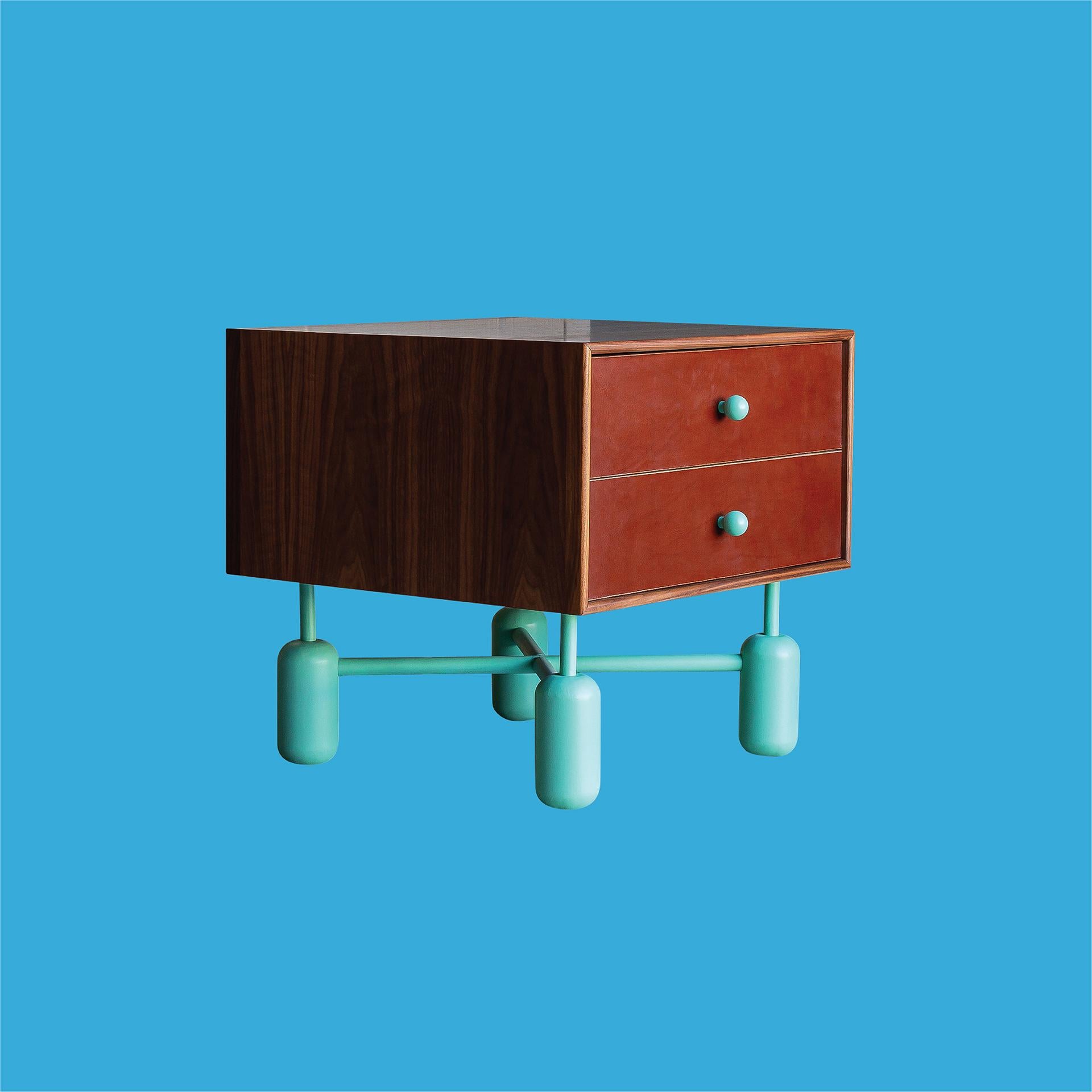 Model 02 is somewhat like the big sister to Model 01. It's more utilitarian while maintaining a playful charm. Model 02 is a standout piece with the ability to subtly transform the space around it. It's minimalist & mischievous aesthetic adds a