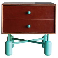 Modelo 02 - Mesa auxiliar moderna de colores con cajones