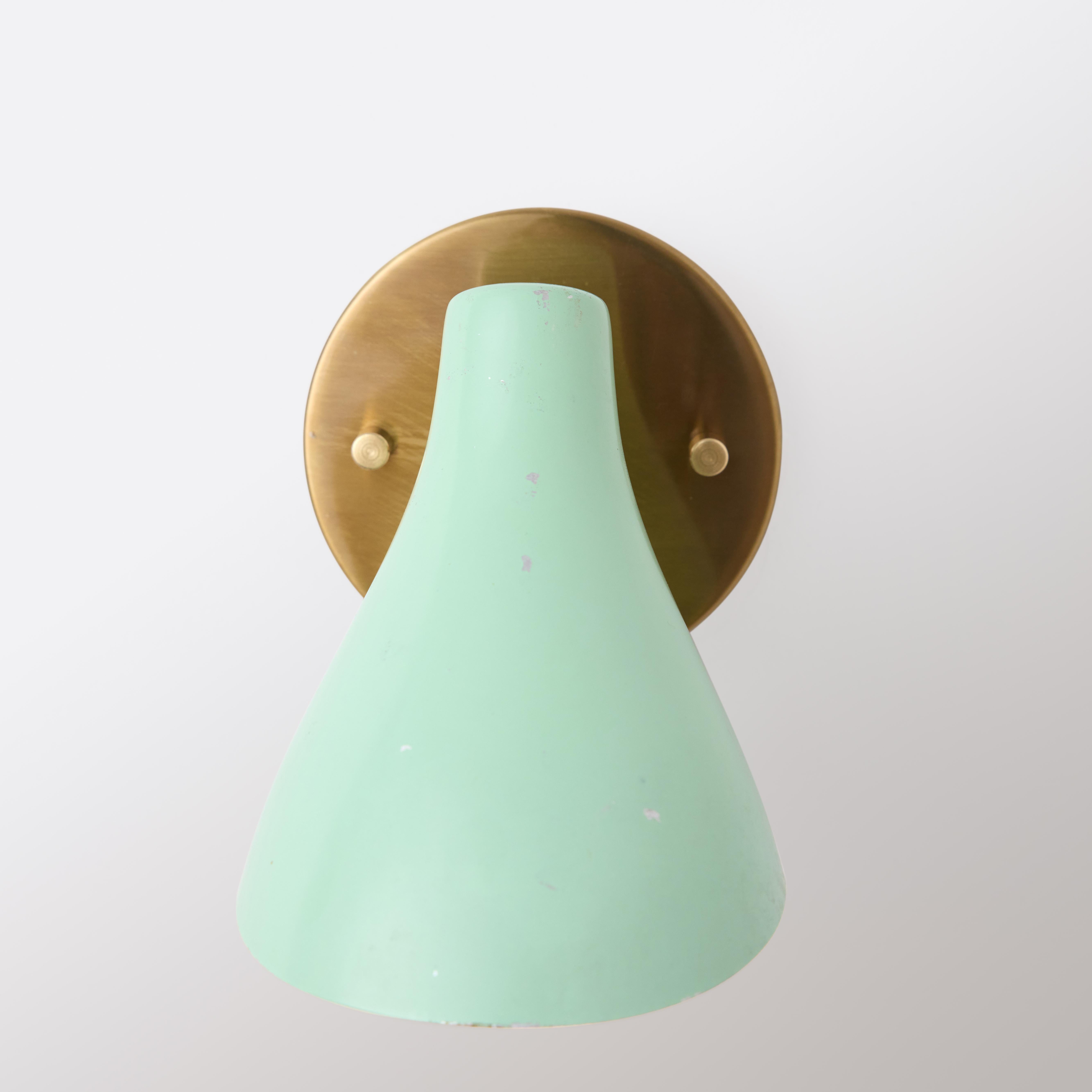 Aluminum Model 10 'Lilly' Sconces by Gino Sarfatti for Arteluce For Sale