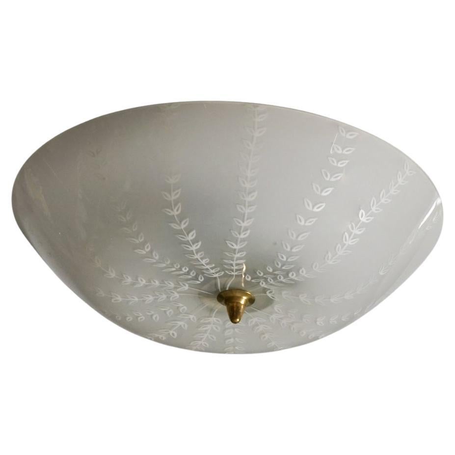 Model No 1001 Floral Flush Mount, Lisa Johansson-Pape, Orno Oy, années 1940/1950 en vente