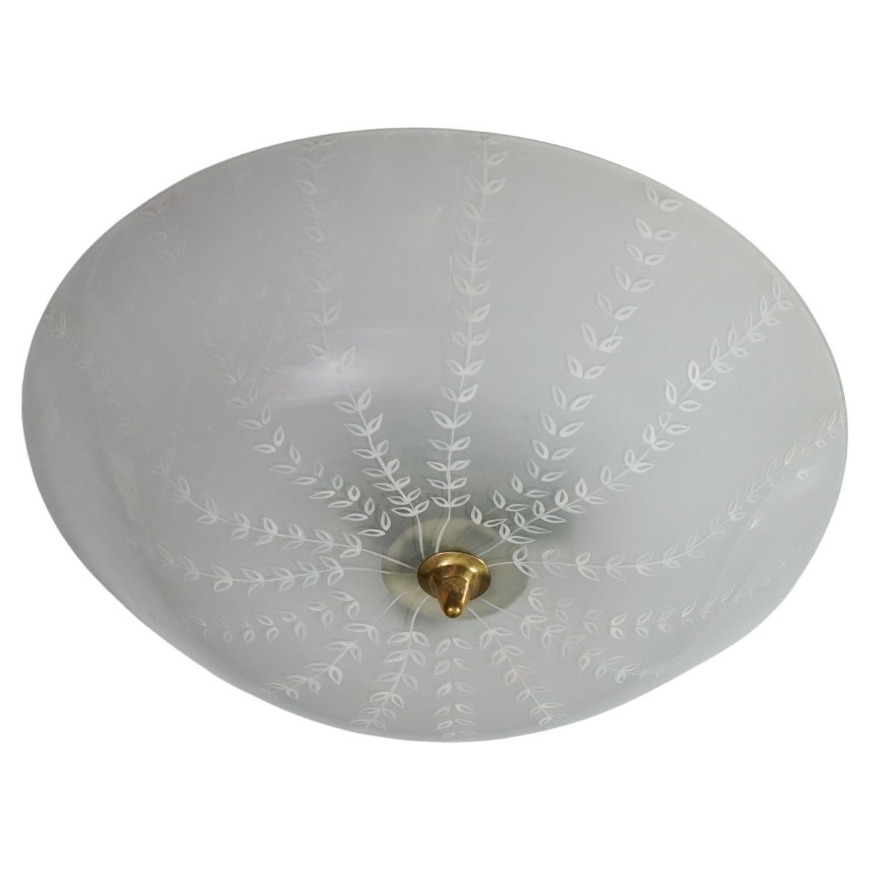 Model No 1001 Floral Flush Mount, Lisa Johansson-Pape, Orno Oy, années 1940/1950