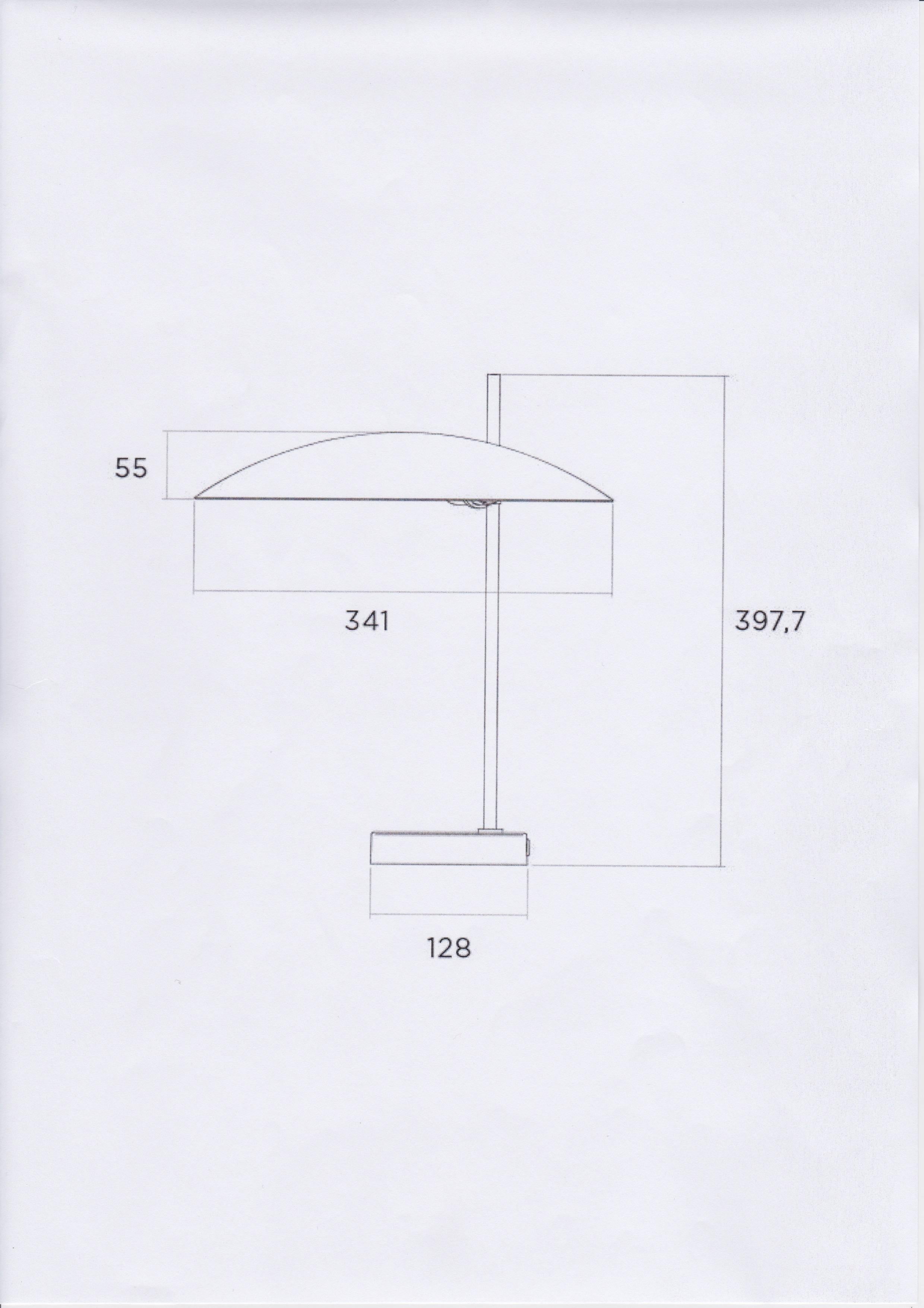 Modell '1013' Tisch-/Schreibtischlampe von Pierre Disderot „Schwarz/Rot/Weiß/Gelb“ im Angebot 3