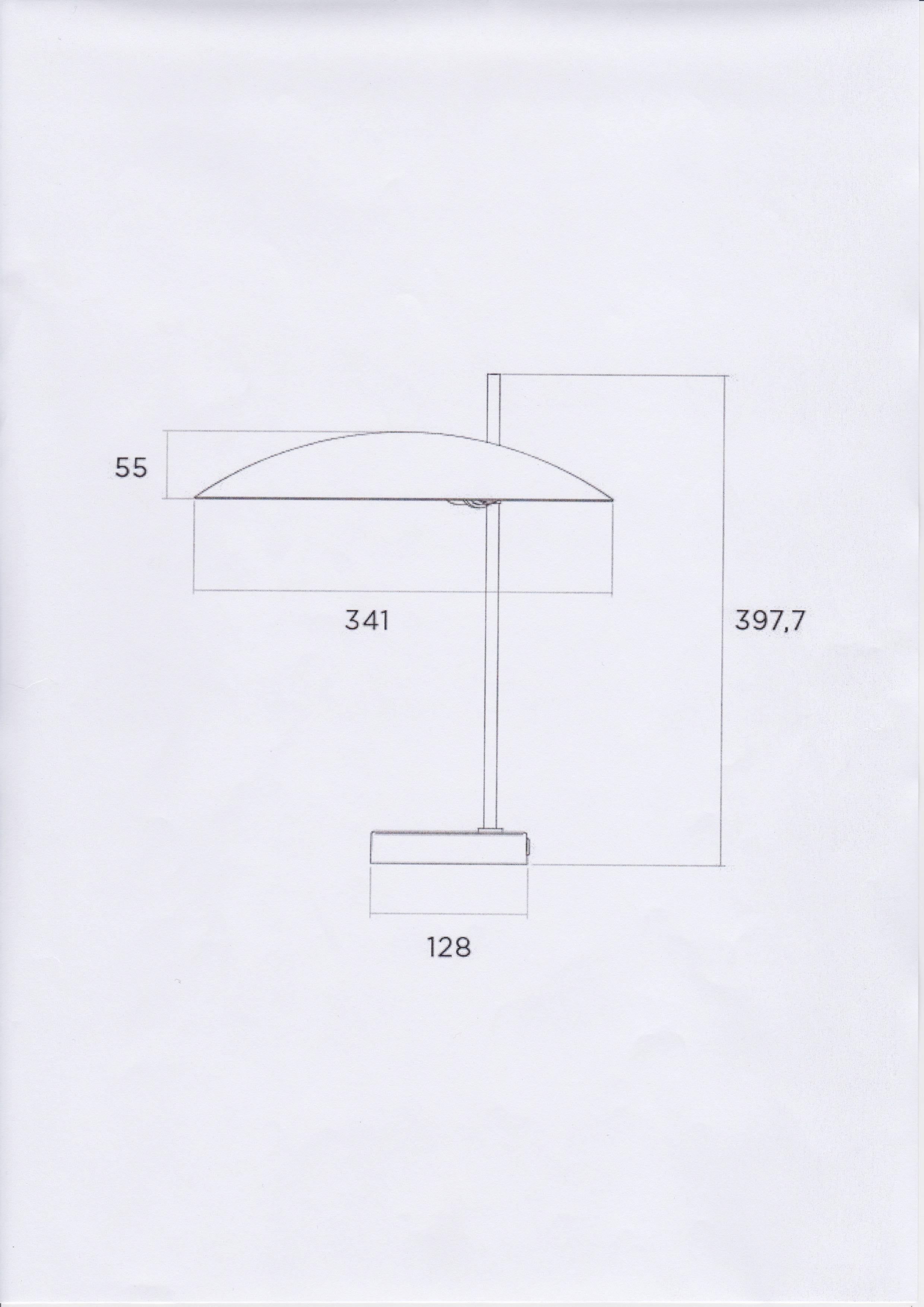 Model '1013' Table / Desk Lamp by Pierre Disderot 'Black/Red/White/Yellow' For Sale 3