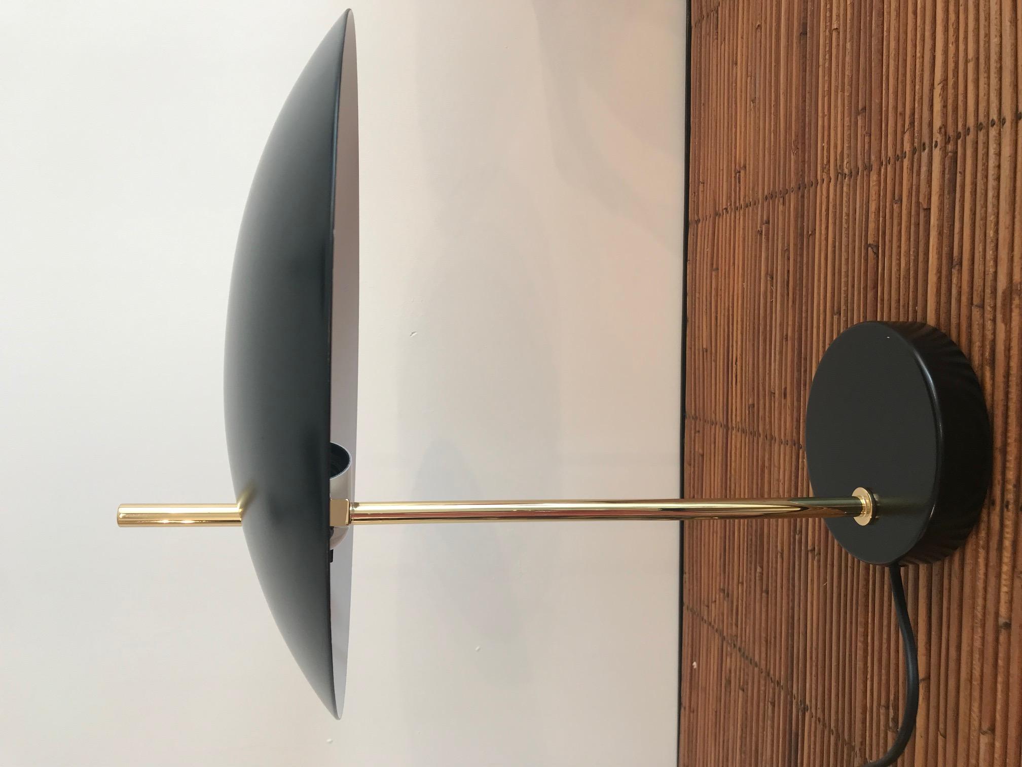 Lampe de bureau modèle 1013 de Pierre Disderot « Noir/Rouge/Blanc/Blanc/Jaune » en vente 1