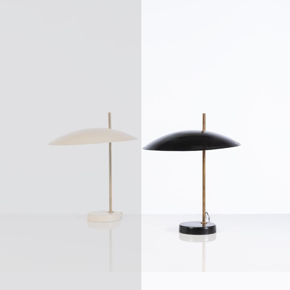 Model '1013' Table / Desk Lamp by Pierre Disderot 'Black/Red/White/Yellow' In Excellent Condition For Sale In London, GB