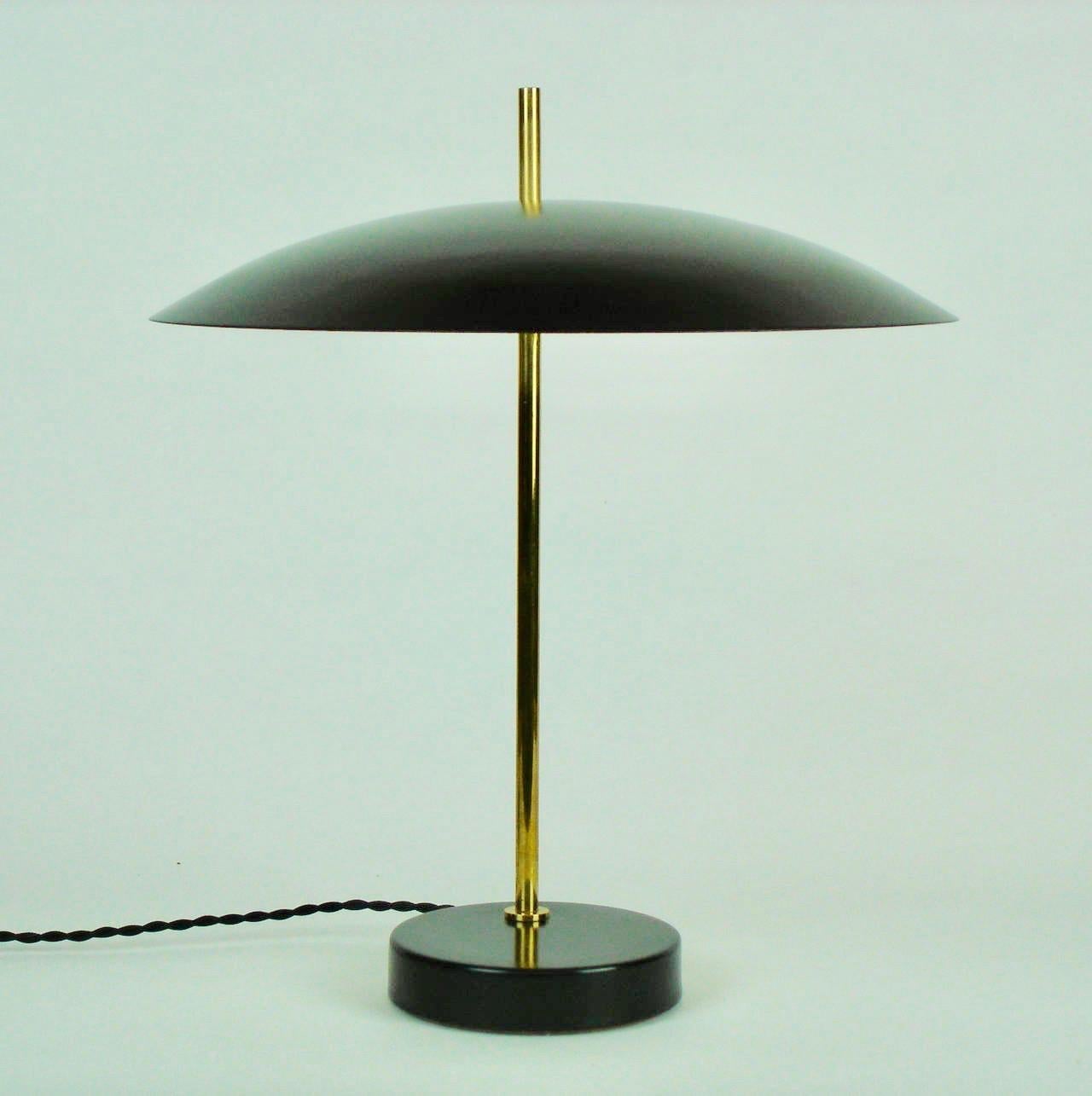 Lacquered Model '1013' Table / Desk Lamp by Pierre Disderot 'White/Yellow/Black/Red' 2 For Sale