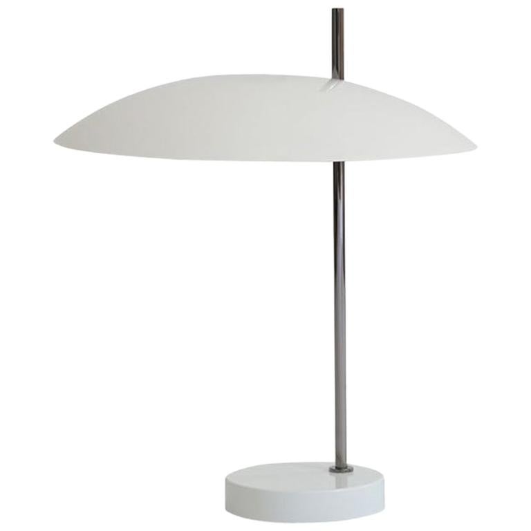 Modell '1013' Tisch-/Schreibtischlampe von Pierre Disderot 'Weiß/Gelb/Schwarz/Rot' 2